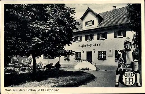 Ak Ottobrunn in Oberbayern, Hofbräustübl