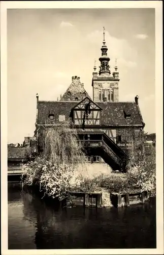Ak Gdańsk Danzig, Müllergewerkshaus, St. Katharinenkirche