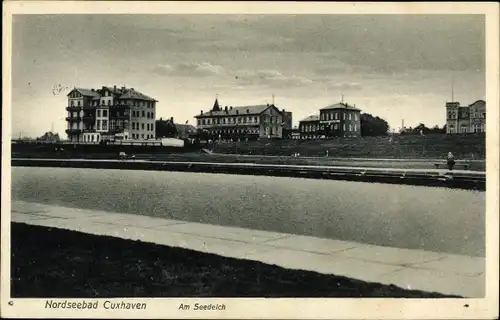 Ak Cuxhaven in Niedersachsen, Am Seedeich