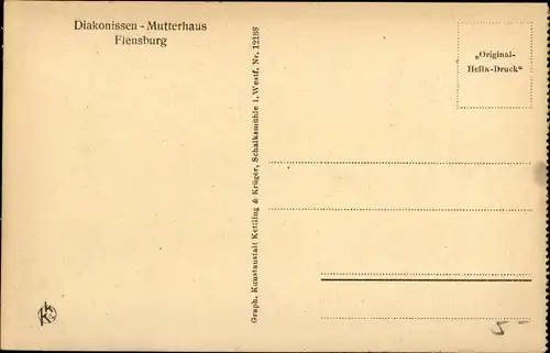 Ak Flensburg in Schleswig Holstein, Diakonissen Mutterhaus