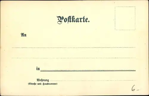 Künstler Litho Münch, C., Karlsruhe in Baden Württemberg, Kriegstraße