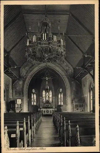 Ak Flensburg in Schleswig Holstein, Diakonissen Mutterhaus, Kirche, Altarblick