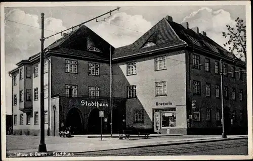 Ak Teltow in Brandenburg, Stadthaus, Drogerie