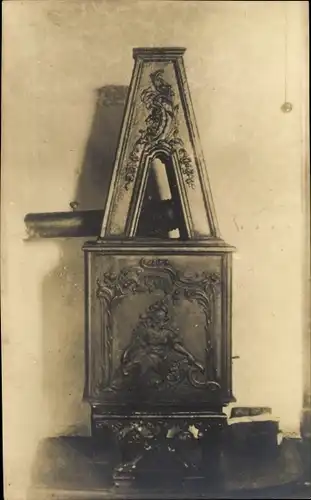 Ak Tännich Remda Teichel in Thüringen, Friedrich Ebert Heim, Alter Ofen im Lesezimmer