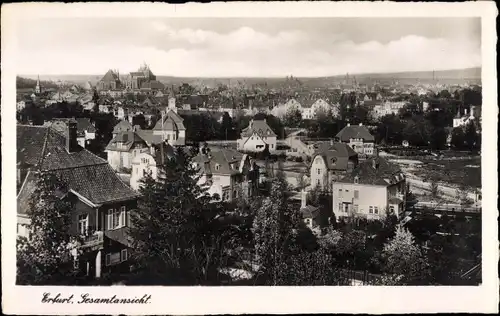 Ak Erfurt in Thüringen, Totalansicht der Stadt, Dom