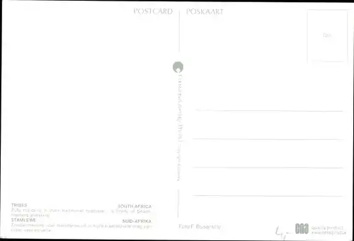 Ak Südafrika, Afrikanerinnen in Stammeskleidung, barbusig