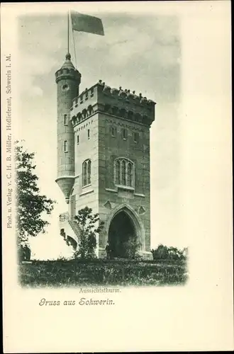 Ak Schwerin in Mecklenburg, Aussichtsturm