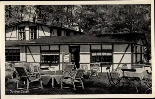 Ak Ostseebad Bansin Heringsdorf auf Usedom, Ortspartie