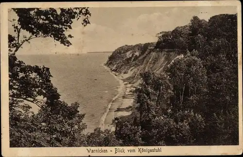 Ak Lesnoje Warnicken Ostpreußen, Blick vom Königsstuhl