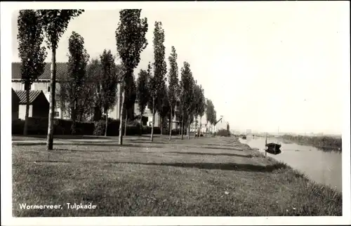 Ak Wormerveer Nordholland Niederlande, Tulpkade