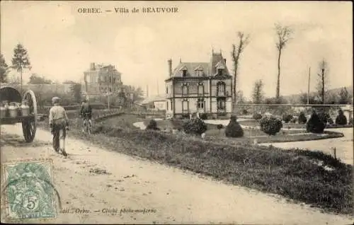 Ak Orbec Calvados, Villa de Beauvoir