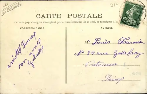 Ak Franceville Plage Calvados, Villa Marie Louise, La Plage