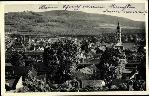 Ak Eberstadt Darmstadt in Hessen, Blick auf den Frankenstein