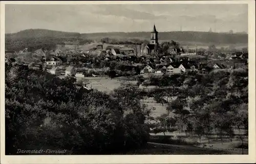 Ak Eberstadt Darmstadt in Hessen, Blick auf den Ort