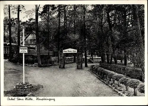 Ak Berlin Zehlendorf, Onkel Toms Hütte, Haupteingang