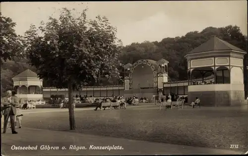 Ak Ostseebad Göhren auf Rügen, Konzertplatz