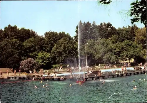 Ak Thalheim im Erzgebirge, Stadtbad, Freibad