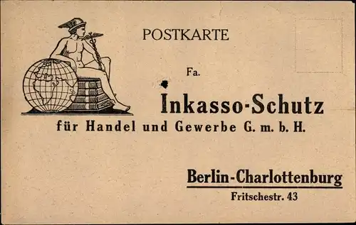 Ak Berlin Charlottenburg, Fa. Inkasso Schutz für Handel und Gewerbe GmbH, Versicherung