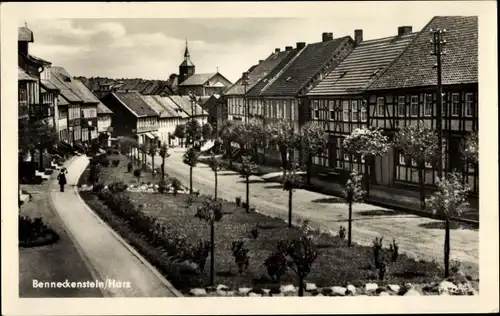 Ak Benneckenstein Oberharz, Straßenpartie