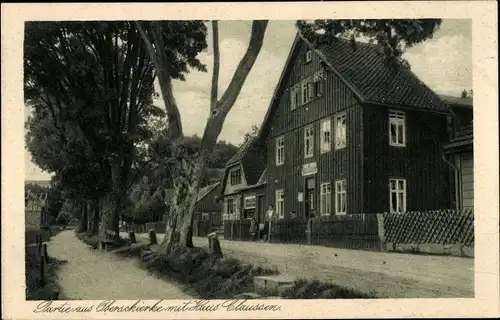 Ak Oberschierke Schierke Wernigerode im Harz, Haus Claussen