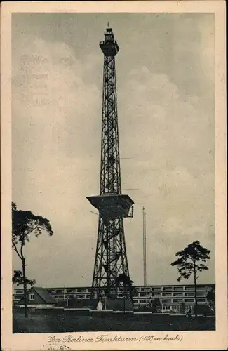 Ak Berlin Charlottenburg Westend, Berliner Funkturm