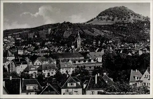 Ak Reutlingen in Württemberg, Ort mit Achalm