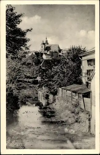 Foto Ak Jihlava Iglau Region Hochland, Ortspartie