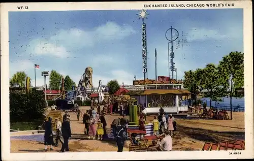 Ak Chicago Illinois, Enchated Island, Chicago World's Fair