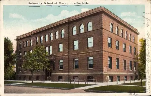 Ak Lincoln Nebraska USA, University School of Music