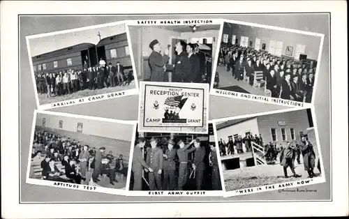 Ak Camp Grant Arizona USA, Welcome and Initial Instructions, Apitude Test, First Army Outfit
