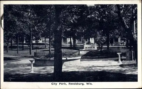 Ak Reedsburg Wisconsin USA, City Park