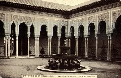 Ak Brüssel Belgien, Ausstellung 1910, Pavillon Espagnol