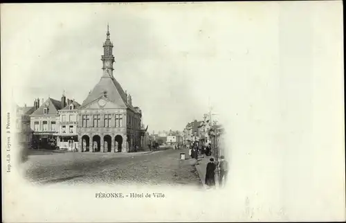 Ak Péronne Somme, Hotel de Ville