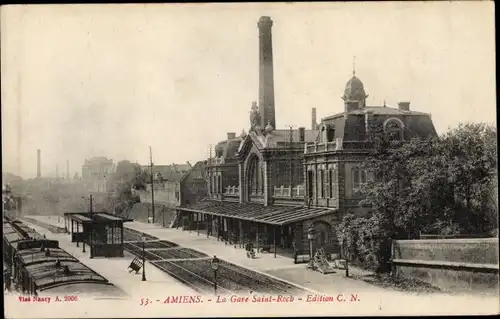 Ak Amiens Somme, La Gare Saint Roch