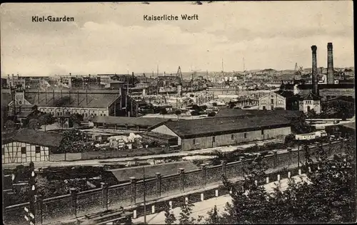 Ak Gaarden Kiel, Kaiserliche Werft