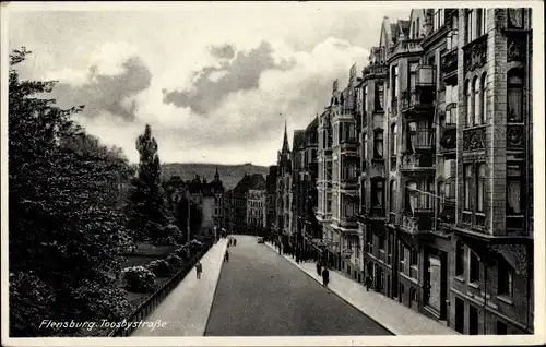 Ak Flensburg in Schleswig Holstein, Toosbystraße