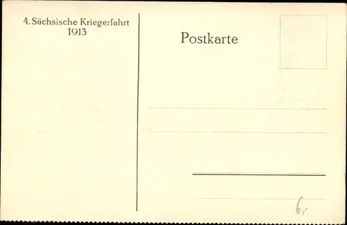 Ak Holtenau Kiel in Schleswig Holstein, Sächsische Kriegerfahrt 1913, Denkmal
