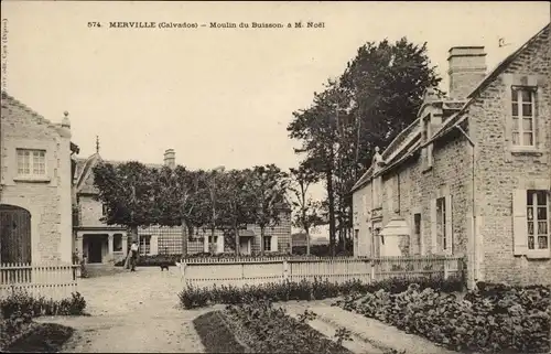 Ak Merville Calvados, Le Moulin du Buisson