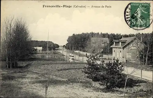 Ak Franceville Plage Calvados, Avenue de Paris