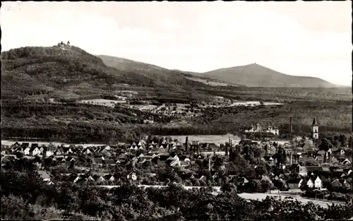 Ak Eberstadt Darmstadt in Hessen, Panorama, Burgruine Frankenstein, Melibokus