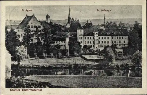 Ak Untermarchtal an der Donau im Alb-Donau-Kreis, Kloster, St. Agnes, St. Notburga