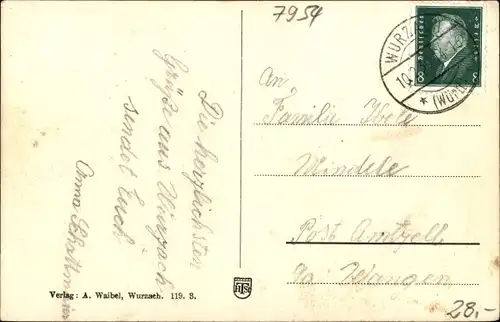 Ak Bad Wurzach in Oberschwaben, Töchterinstitut Maria Rosengarten