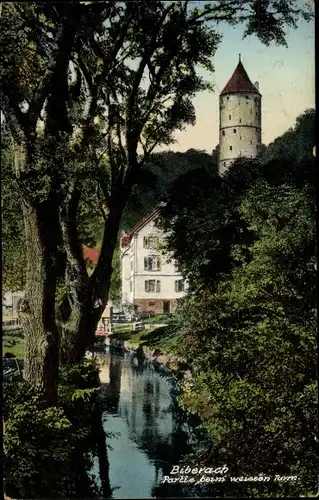 Ak Biberbach an der Riß, Weißer Turm