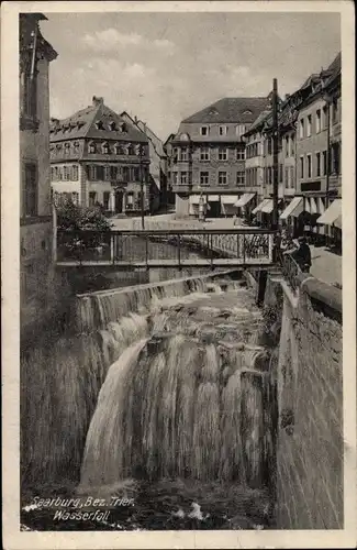 Ak Saarburg an der Saar Bezirk Trier, Wasserfall