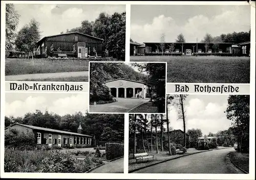 Ak Bad Rothenfelde am Teutoburger Wald, Wald Krankenhaus, Außenansicht