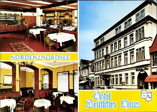 Ak Norden Ostfriesland, Hotel Deutsches Haus