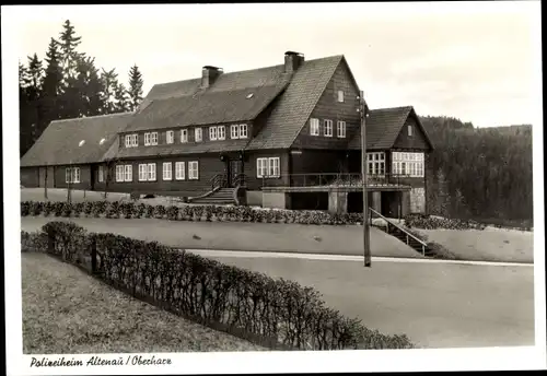 Ak Altenau Clausthal Zellerfeld im Oberharz, Polizeiheim