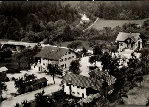 Ak Auerbach im Vogtland, Luftaufnahme