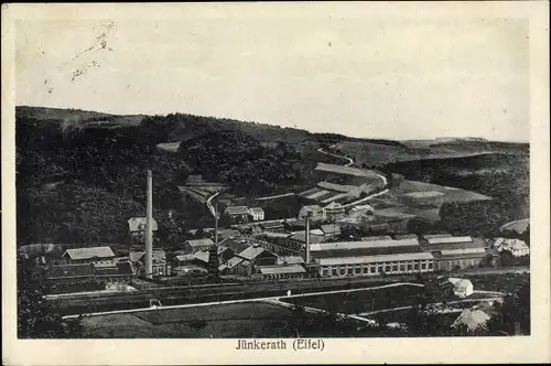 Ak Jünkerath in der Eifel, Blick auf den Ort, Fabrik