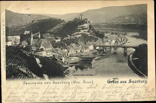 Ak Saarburg an der Saar Bezirk Trier, Panorama